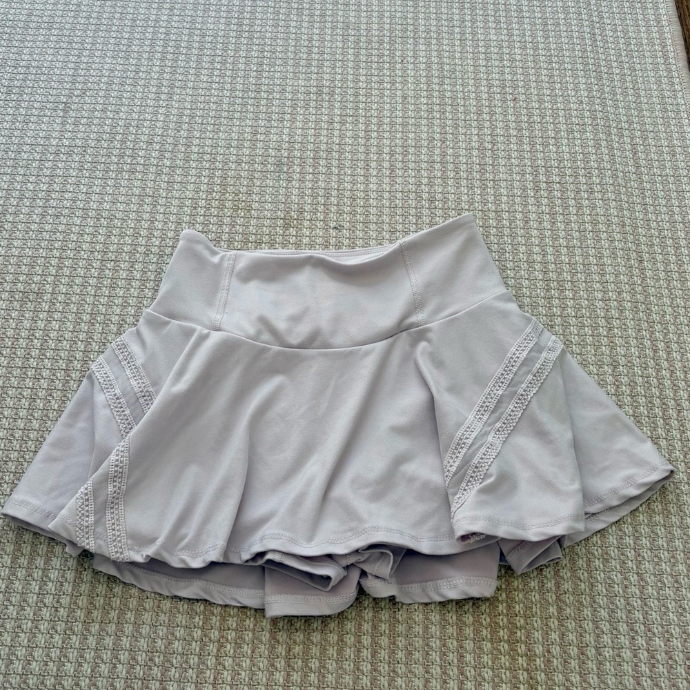 Light Purple Skort with Lace Detail